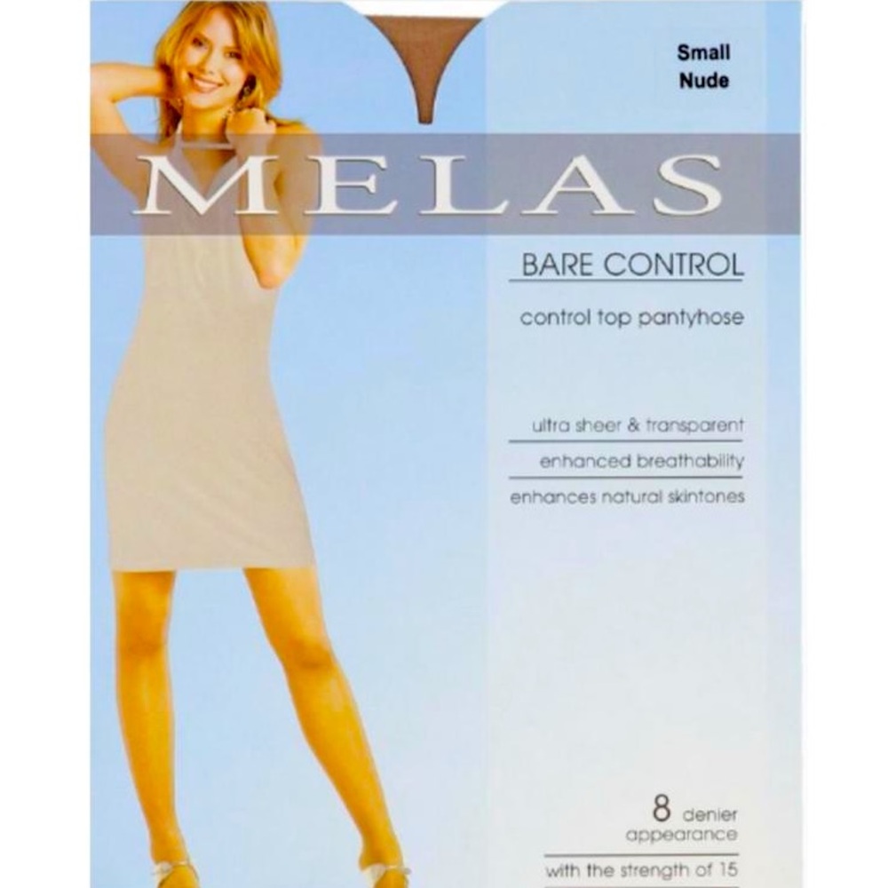 Melas Bare Control Top Pantyhose 8 Denier